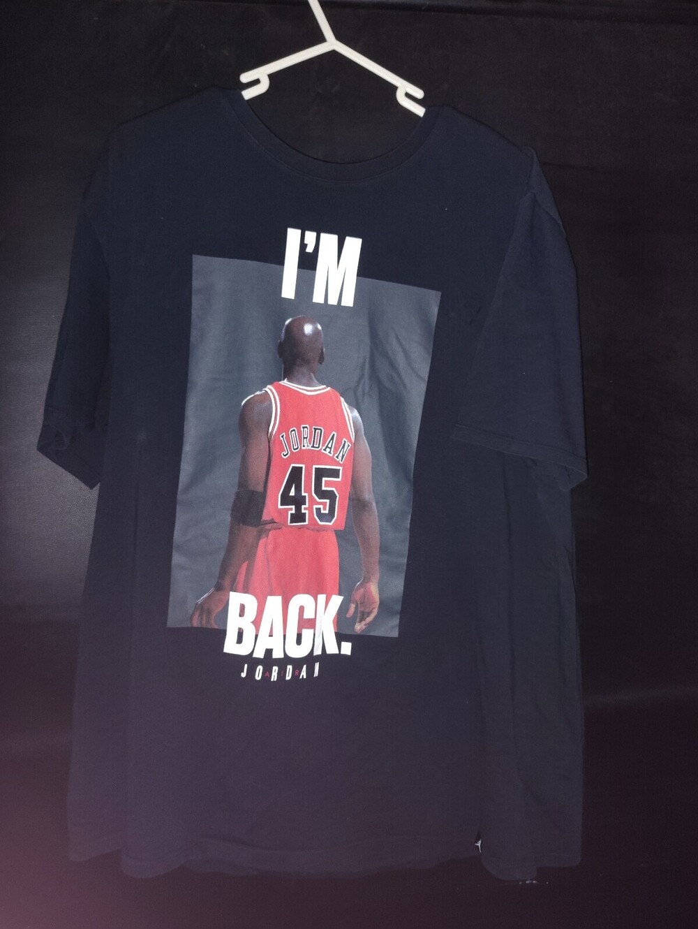 Michael Jordan Im Back graphic T shirt black XL